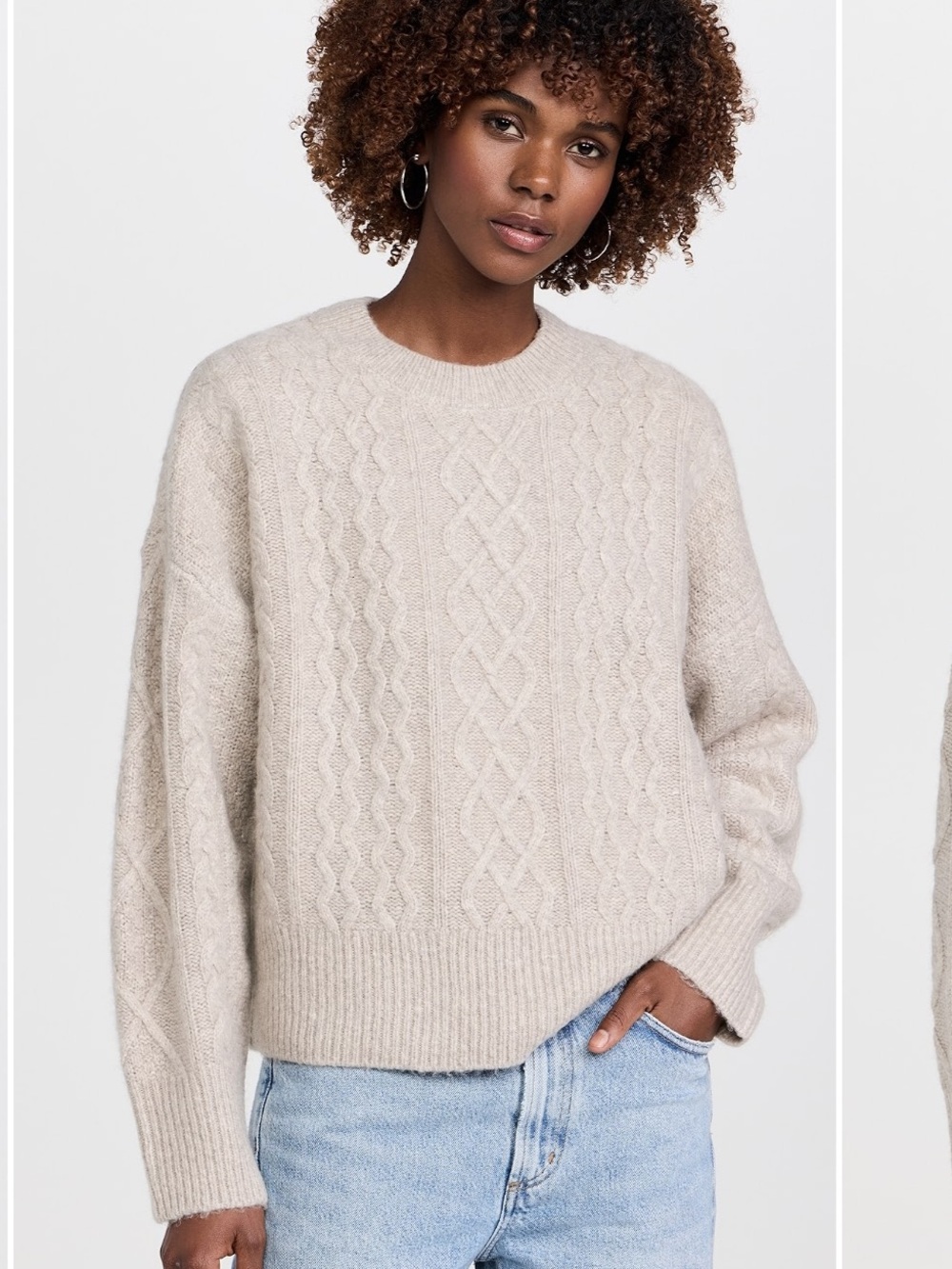 Favorite Daughter Oversized Cable Knit Sweater Women’s XS S